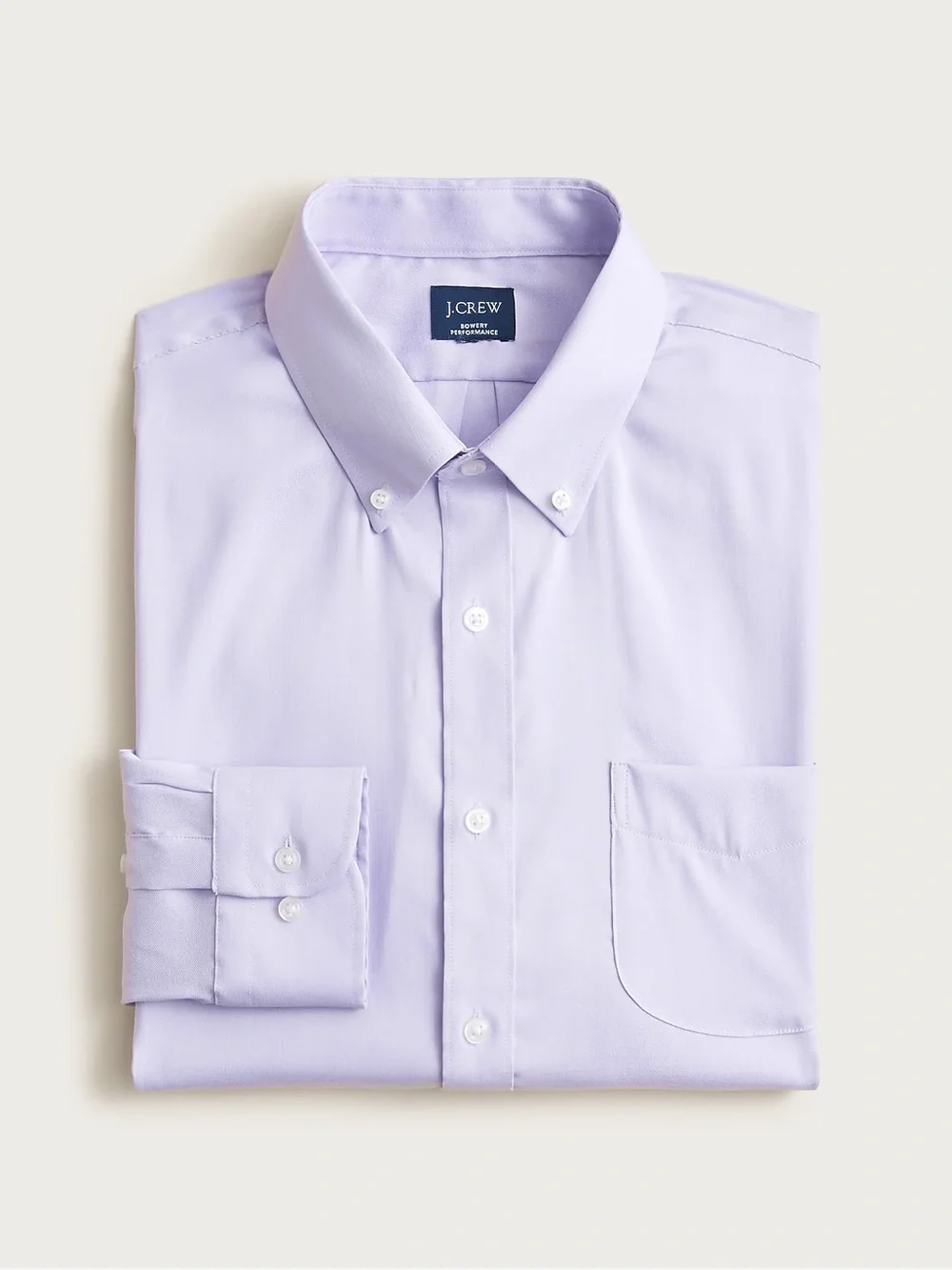 J. CREW Bowery Slim performance stretch oxford shirt in Lilac Size S NWT CP684